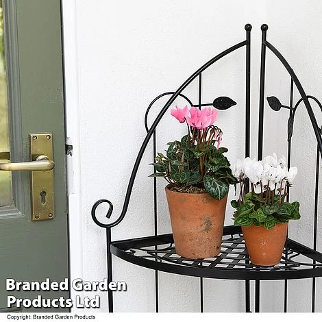 3 Shelf Metal Corner Plant Stand 3 3 Shelf Metal Corner Plant Stand - Image 3