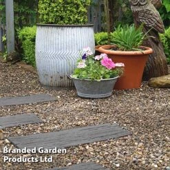 Eco-Friendly Grey Stepping Stone Rail Road Sleepers -Bloom Haven Herbaceous Perennials Deals Store STEP STONERAIL S46999