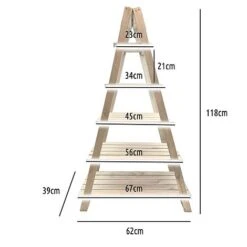 Idooka Natural Ladder Storage Shelves -Bloom Haven Herbaceous Perennials Deals Store Silhouette19