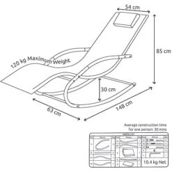 Idooka Mesh Rocking Sun Lounger 10 Idooka Mesh Rocking Sun Lounger -Bloom Haven Herbaceous Perennials Deals Store Silhouette20Detailed1