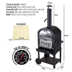 Idooka Woodfired Pizza Oven & Charcoal BBQ -Bloom Haven Herbaceous Perennials Deals Store Silhoutte