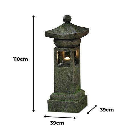 Victorian Pagoda LED Garden Water Feature 2 Victorian Pagoda LED Garden Water Feature - Image 2