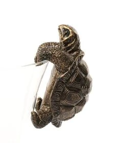 Antique Bronze Coloured Tortoise Pot Buddy - Pot Hanger 8 Antique Bronze Coloured Tortoise Pot Buddy - Pot Hanger -Bloom Haven Herbaceous Perennials Deals Store TORTOISE20 20CLEAR20POT20 20CROPPED20 20PB0018