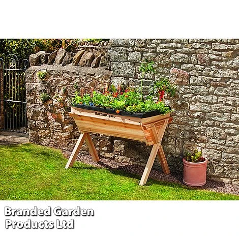 Garden Grow Large Wooden Planter 1 Garden Grow Large Wooden Planter