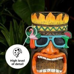 Tiki Garden Solar Ornament Medium 30cm 12 Tiki Garden Solar Ornament Medium 30cm -Bloom Haven Herbaceous Perennials Deals Store Tiki 30 edit3