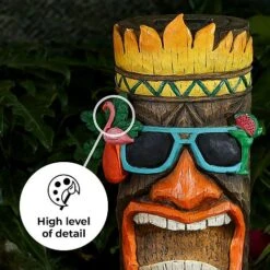 Tiki Garden Solar Ornament Large 45cm -Bloom Haven Herbaceous Perennials Deals Store Tiki 45 edit3