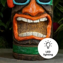 Tiki Garden Solar Ornament Large 45cm -Bloom Haven Herbaceous Perennials Deals Store Tiki 45 edit4