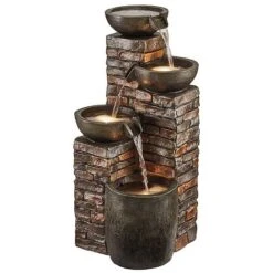 Serenity Pouring Bowls Water Feature -Bloom Haven Herbaceous Perennials Deals Store WEBG38773