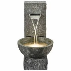Serenity Stone-Effect Cascading Water Bowl Water Feature -Bloom Haven Herbaceous Perennials Deals Store WEBG3880