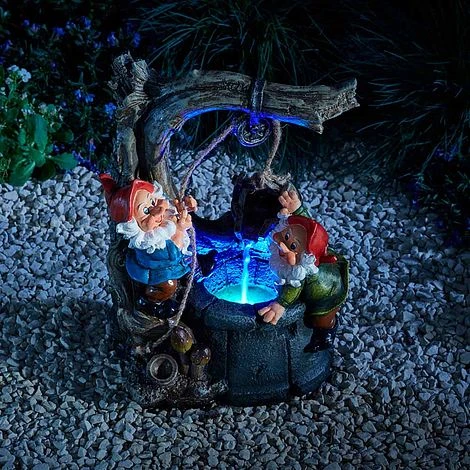 Serenity Gnome Wishing Well Water Feature 3 Serenity Gnome Wishing Well Water Feature - Image 3