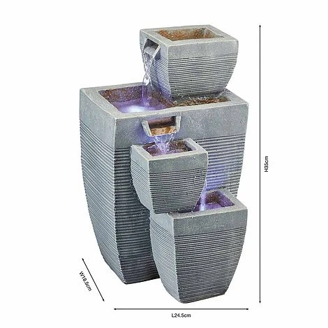 Serenity Table-Top Oblong Stone-Effect Water Feature 5 Serenity Table-Top Oblong Stone-Effect Water Feature - Image 5