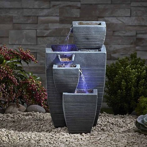 Serenity Table-Top Oblong Stone-Effect Water Feature 3 Serenity Table-Top Oblong Stone-Effect Water Feature - Image 3