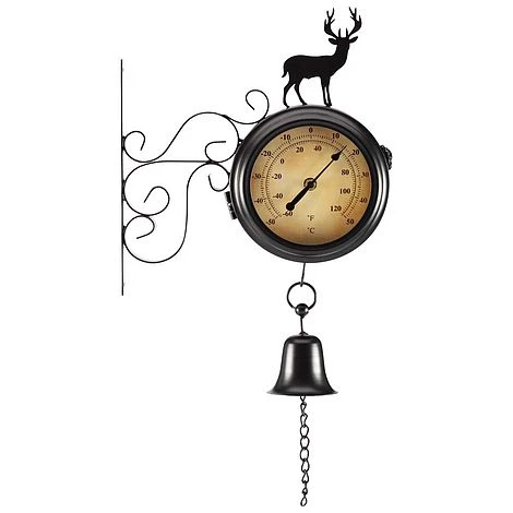Wall Mounted Clock With Metal Stag 4 Wall Mounted Clock With Metal Stag - Image 4