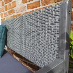 Rowlinson Alderley Rattan Storage Bench 2 Seat Grey -Bloom Haven Herbaceous Perennials Deals Store WICKBENCH Alderley20storage20bench 15