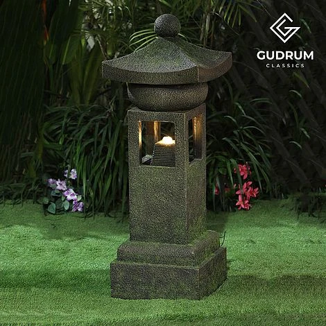 Victorian Pagoda LED Garden Water Feature 1 Victorian Pagoda LED Garden Water Feature