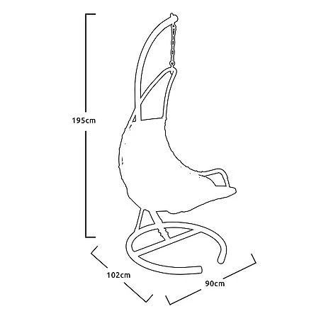 Idooka Hanging Lounger Chair 3 Idooka Hanging Lounger Chair - Image 3