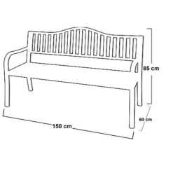 Idooka Folding Black Bench 11 Idooka Folding Black Bench -Bloom Haven Herbaceous Perennials Deals Store YA3000040.Silhouette