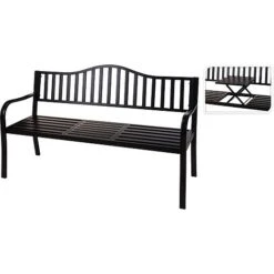 Idooka Folding Black Bench 12 Idooka Folding Black Bench -Bloom Haven Herbaceous Perennials Deals Store YA3000040.Table