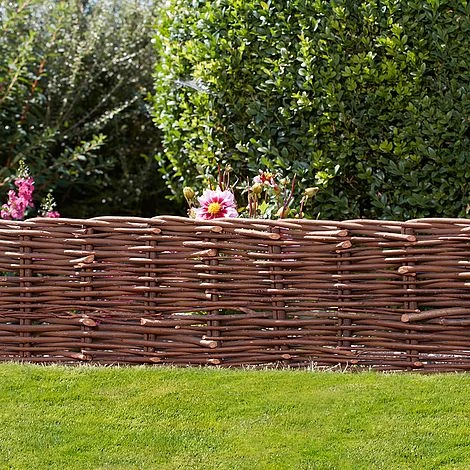 Garden Life Woven Willow Border Edging 2 Garden Life Woven Willow Border Edging - Image 2