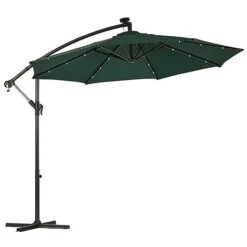 Solar LED Cantilever Parasol -Bloom Haven Herbaceous Perennials Deals Store g0588 14