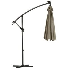 Solar LED Cantilever Parasol -Bloom Haven Herbaceous Perennials Deals Store g0588 17