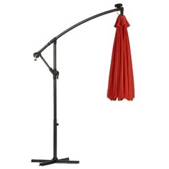 Solar LED Cantilever Parasol -Bloom Haven Herbaceous Perennials Deals Store g0588 21