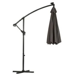 Solar LED Cantilever Parasol -Bloom Haven Herbaceous Perennials Deals Store g0588 4