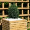 Large 60cm Square Wooden Planter