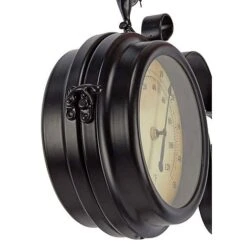 Wall Mounted Metal Rooster Clock -Bloom Haven Herbaceous Perennials Deals Store z G26256